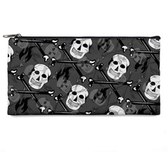 Skull Skeleton Pattern Texture Pencil Case from ArtsNow.com Front