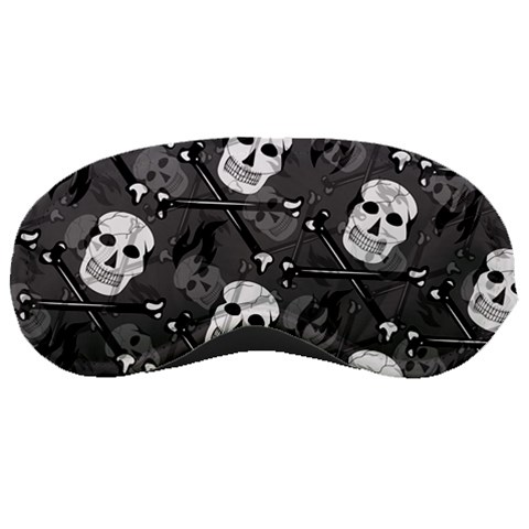 Skull Skeleton Pattern Texture Sleep Mask from ArtsNow.com Front