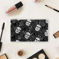 Skull Skeleton Pattern Texture Cosmetic Bag (Small) from ArtsNow.com Front