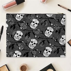 Skull Skeleton Pattern Texture Cosmetic Bag (XL) from ArtsNow.com Back