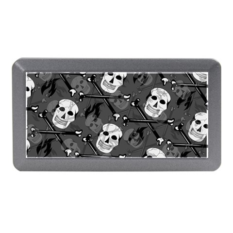 Skull Skeleton Pattern Texture Memory Card Reader (Mini) from ArtsNow.com Front