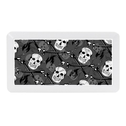 Skull Skeleton Pattern Texture Memory Card Reader (Mini) from ArtsNow.com Front