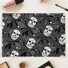 Skull Skeleton Pattern Texture Cosmetic Bag (XXL) from ArtsNow.com Back