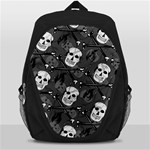 Skull Skeleton Pattern Texture Backpack Bag