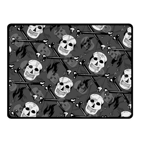 Skull Skeleton Pattern Texture Two Sides Fleece Blanket (Small) from ArtsNow.com 45 x34  Blanket Front
