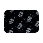 Skull Skeleton Pattern Texture Open Lid Metal Box (Silver)  
