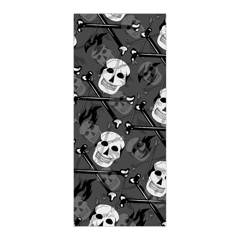Skull Skeleton Pattern Texture Pleated Skirt from ArtsNow.com Back Pleats
