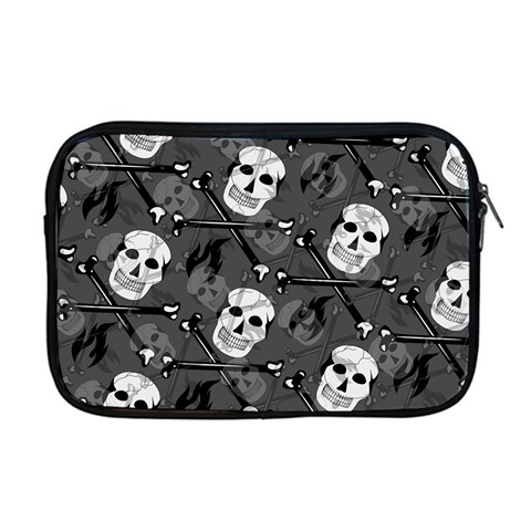 Skull Skeleton Pattern Texture Apple MacBook Pro 17  Zipper Case from ArtsNow.com Front