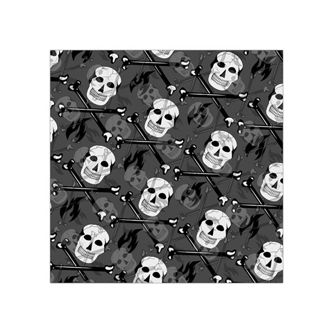 Skull Skeleton Pattern Texture Square Tapestry (Small) from ArtsNow.com Front