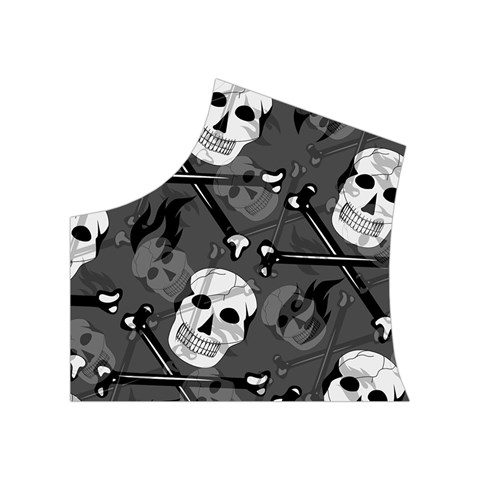 Skull Skeleton Pattern Texture Women s Button Up Vest from ArtsNow.com Top Left