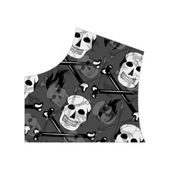 Skull Skeleton Pattern Texture Women s Button Up Vest from ArtsNow.com Top Left