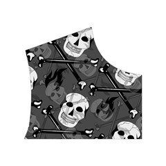 Skull Skeleton Pattern Texture Women s Button Up Vest from ArtsNow.com Top Right
