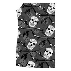 Skull Skeleton Pattern Texture Women s Button Up Vest from ArtsNow.com Front Right