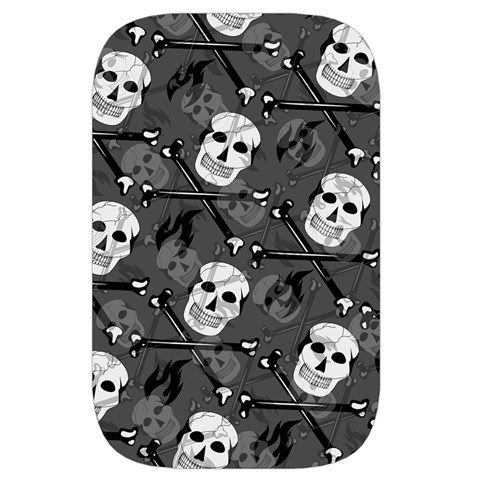 Skull Skeleton Pattern Texture Waist Pouch (Small) from ArtsNow.com Front