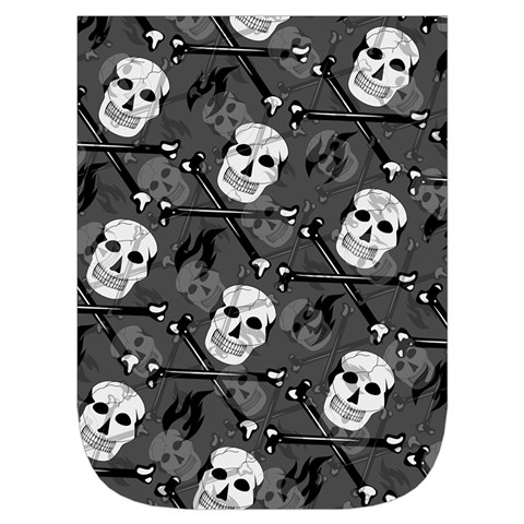 Skull Skeleton Pattern Texture Waist Pouch (Small) from ArtsNow.com Front Pocket