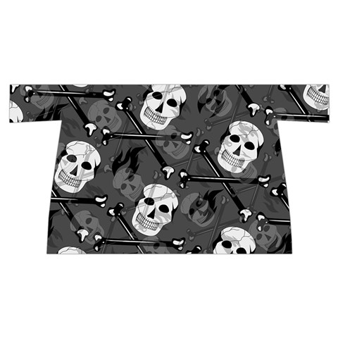 Skull Skeleton Pattern Texture Wristlet Pouch Bag (Small) from ArtsNow.com Back