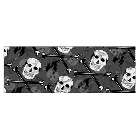 Skull Skeleton Pattern Texture Wristlet Pouch Bag (Small) from ArtsNow.com Bottom