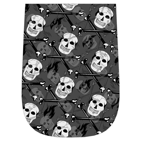 Skull Skeleton Pattern Texture Wristlet Pouch Bag (Small) from ArtsNow.com Right Side