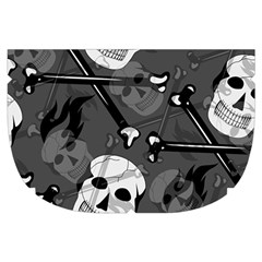 Skull Skeleton Pattern Texture Make Up Case (Small) from ArtsNow.com Side Right