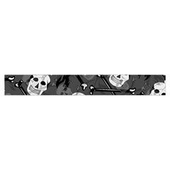 Skull Skeleton Pattern Texture Make Up Case (Small) from ArtsNow.com Zipper Tape Front
