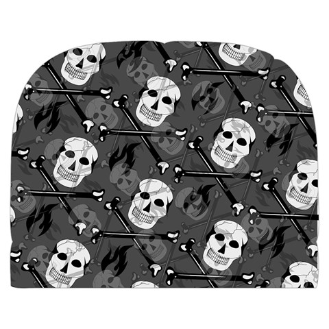 Skull Skeleton Pattern Texture Make Up Case (Large) from ArtsNow.com Back