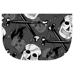 Skull Skeleton Pattern Texture Make Up Case (Large) from ArtsNow.com Side Left