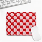 Christmas Snowflakes Background Pattern Small Mousepad