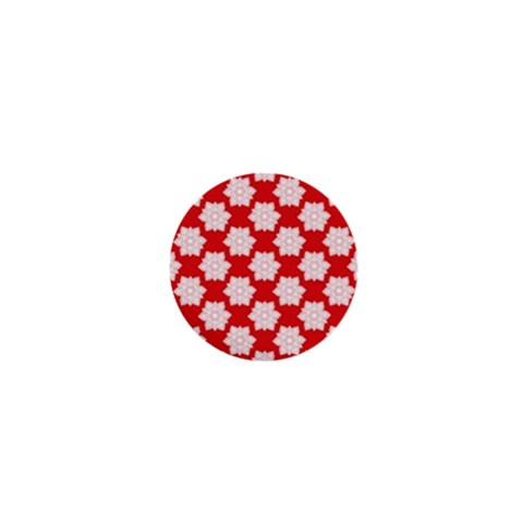 Christmas Snowflakes Background Pattern 1  Mini Buttons from ArtsNow.com Front