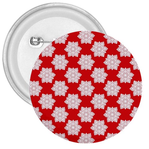 Christmas Snowflakes Background Pattern 3  Buttons from ArtsNow.com Front