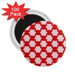 Christmas Snowflakes Background Pattern 2.25  Magnets (100 pack) 