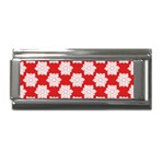 Christmas Snowflakes Background Pattern Superlink Italian Charm (9mm)