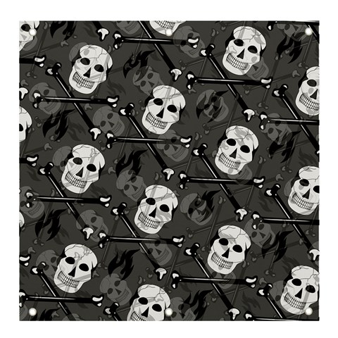 Skull Skeleton Pattern Texture Banner and Sign 4  x 4  from ArtsNow.com Front
