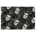 Skull Skeleton Pattern Texture Banner and Sign 6  x 4 