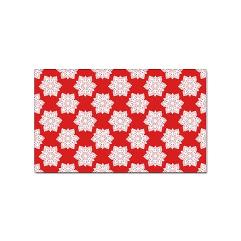 Christmas Snowflakes Background Pattern Sticker Rectangular (10 pack) from ArtsNow.com Front