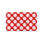 Christmas Snowflakes Background Pattern Sticker Rectangular (100 pack)