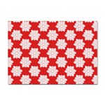Christmas Snowflakes Background Pattern Sticker A4 (100 pack)