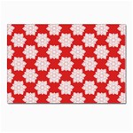 Christmas Snowflakes Background Pattern Postcard 4 x 6  (Pkg of 10)