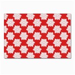 Christmas Snowflakes Background Pattern Postcards 5  x 7  (Pkg of 10)