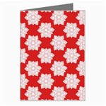 Christmas Snowflakes Background Pattern Greeting Card
