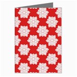 Christmas Snowflakes Background Pattern Greeting Cards (Pkg of 8)