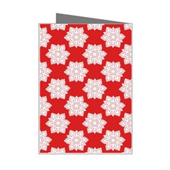 Christmas Snowflakes Background Pattern Mini Greeting Card from ArtsNow.com Right