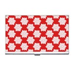 Christmas Snowflakes Background Pattern Business Card Holder