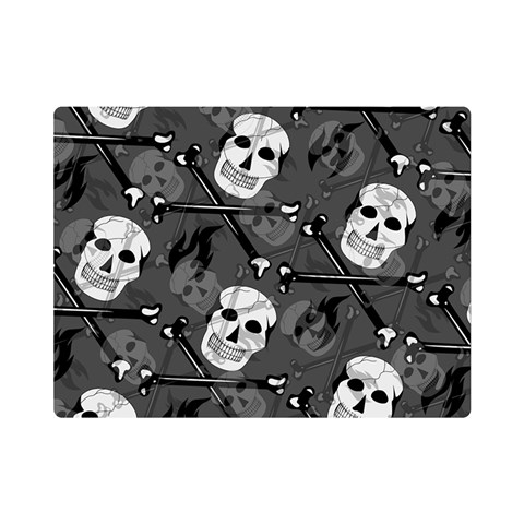 Skull Skeleton Pattern Texture Premium Plush Fleece Blanket (Mini) from ArtsNow.com 35 x27  Blanket Front
