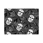 Skull Skeleton Pattern Texture Premium Plush Fleece Blanket (Mini)