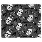 Skull Skeleton Pattern Texture Premium Plush Fleece Blanket (Small)