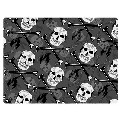 Skull Skeleton Pattern Texture Premium Plush Fleece Blanket (Extra Small) from ArtsNow.com 40 x30  Blanket Front
