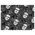 Skull Skeleton Pattern Texture Two Sides Premium Plush Fleece Blanket (Extra Small)