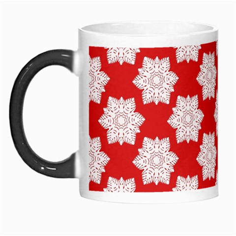 Christmas Snowflakes Background Pattern Morph Mug from ArtsNow.com Left