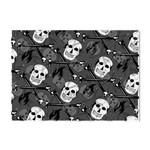 Skull Skeleton Pattern Texture Crystal Sticker (A4)