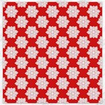 Christmas Snowflakes Background Pattern Canvas 16  x 16 